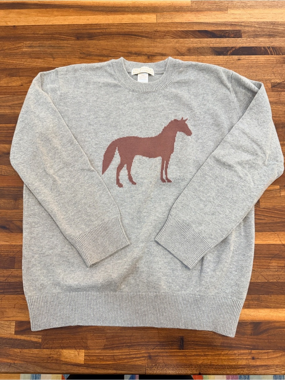 Beaufort Bonnet Isaac Intarsia Horse Sweater - Grantley Gray - 7